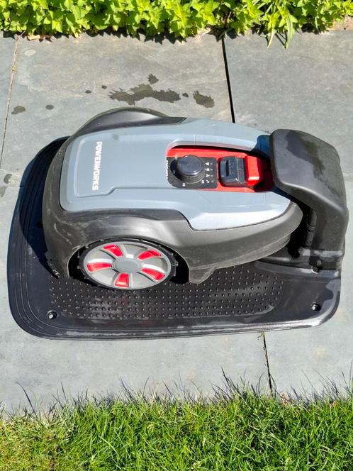 powerworks P5, Tuin en Terras, Robotmaaiers, Gebruikt, Minder dan 20 cm, Bestuurbaar via app, Ophalen