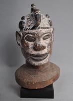 Hoofd dansmasker van de IBO, Nigeria, ca 1960, Antiek en Kunst, Ophalen of Verzenden