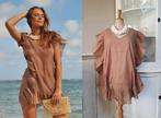 Tuniek / Poncho Ruffle Bon Bini Hot Lava 🌺🌺🌺🌺, Kleding | Dames, Maat 38/40 (M), HOT LAVA, Bruin, Verzenden