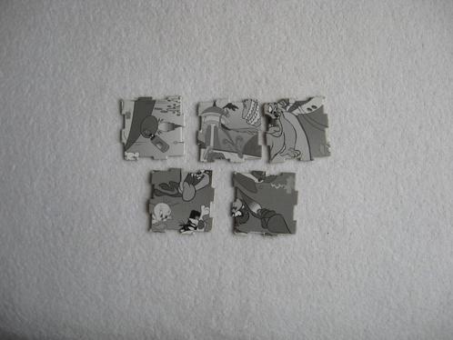 5 enkelzijdig bedrukte grijs-wit Looney Tunes Qubix (zeldz.), Verzamelen, Flippo's, Losse flippo's, Looney Tunes, Ophalen of Verzenden