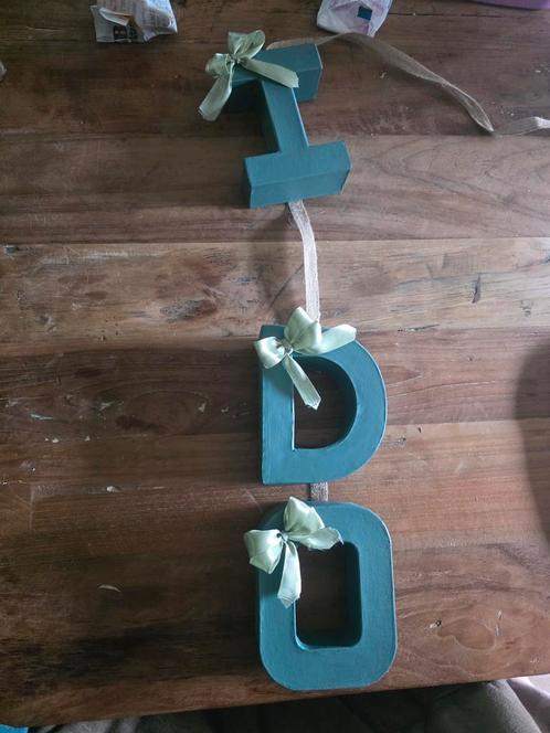 Kartonnen letters, Huis en Inrichting, Woonaccessoires | Wanddecoraties, Zo goed als nieuw, Ophalen of Verzenden