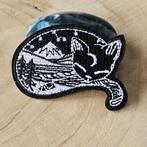 Strijk embleem Iron on Patch applicatie slapende kat