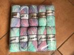 Nieuwe bollen Hawaï katoen acryl mintgroen paars, Ophalen of Verzenden, Nieuw, Breien of Haken, Wol of Garen