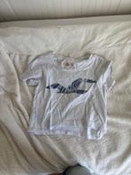 Hollister shirt XS, Wit, Ophalen of Verzenden, Korte mouw, Maat 34 (XS) of kleiner