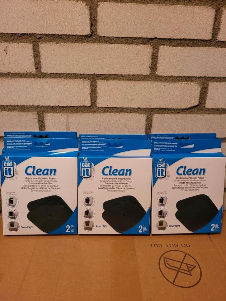 Nieuw! Catit design clean smartsift vervangkoolfilters, Dieren en Toebehoren, Kattenbakken, Nieuw, Ophalen of Verzenden