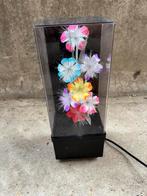 Vintage fiber optic lamp met bloemen, Ophalen of Verzenden, Zo goed als nieuw, Minder dan 50 cm