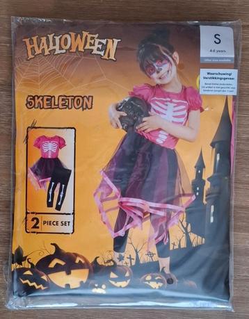 Halloween verkleedset "Skeleton" voor meisjes 4-6 jaar beschikbaar voor biedingen