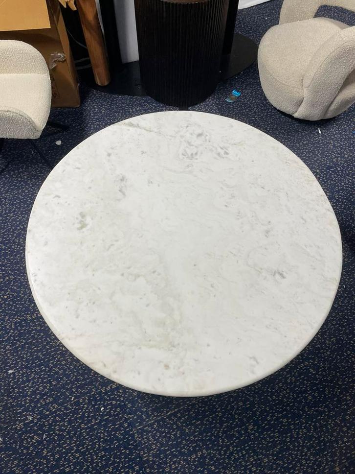 Eleornora Ronde marmeren eettafel wit, Huis en Inrichting, Tafels | Eettafels, Nieuw, 100 tot 150 cm, Rond, Ophalen of Verzenden