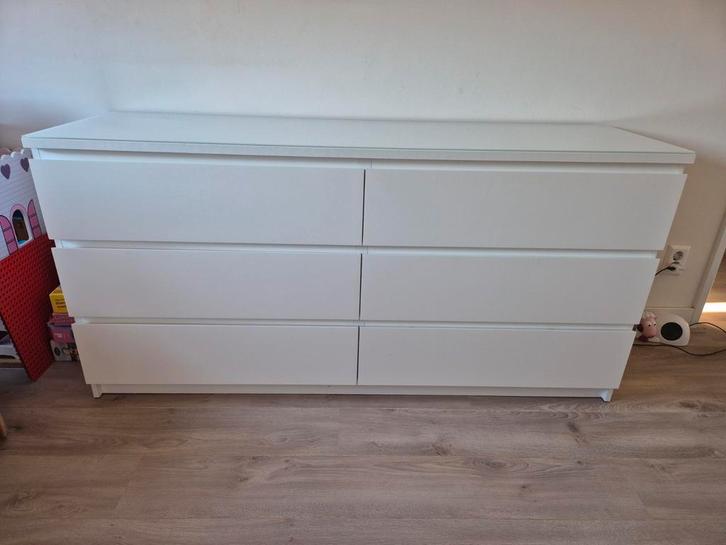 Ikea Malm Kast met 6 lades, Huis en Inrichting, Kasten | Kledingkasten, Zo goed als nieuw, Minder dan 100 cm, 50 tot 100 cm, 25 tot 50 cm