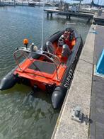 Rib met inboard motor en trailer, Watersport en Boten, Gebruikt, 120 tot 200 pk, Benzine, Overige materialen