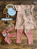 Baby girl dirkje setje jurkje legging slofjes haarbandje 56, Kinderen en Baby's, Babykleding | Maat 56, Meisje, Dirkje, Nieuw