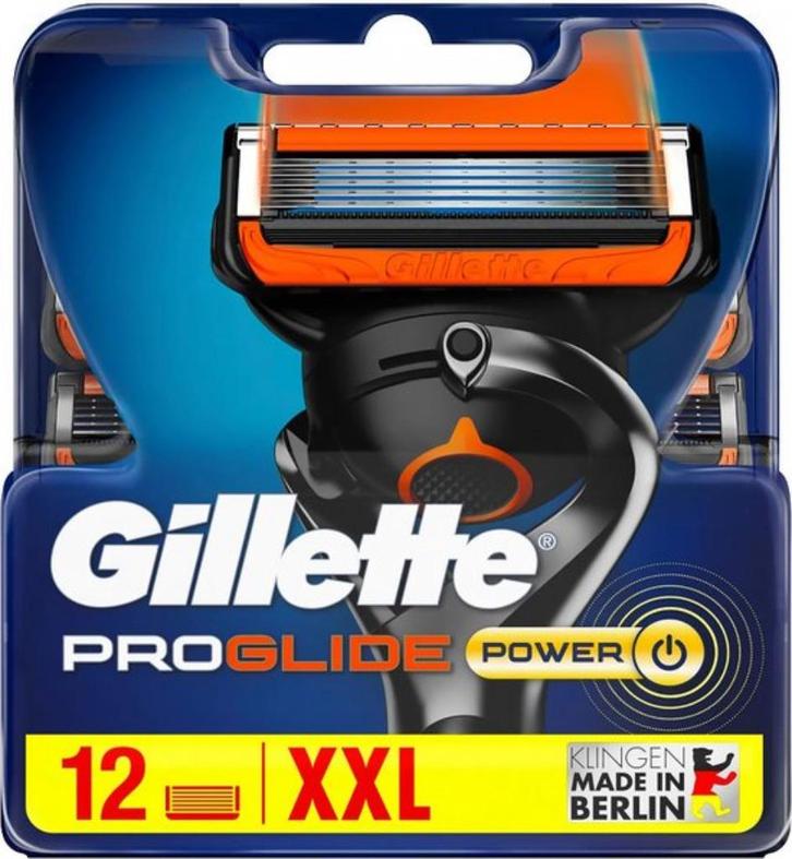 Gillette - ProGlide Power - Scheermesjes - 12 Stuks, Sieraden, Tassen en Uiterlijk, Uiterlijk | Gezichtsverzorging, Nieuw, Gehele gezicht
