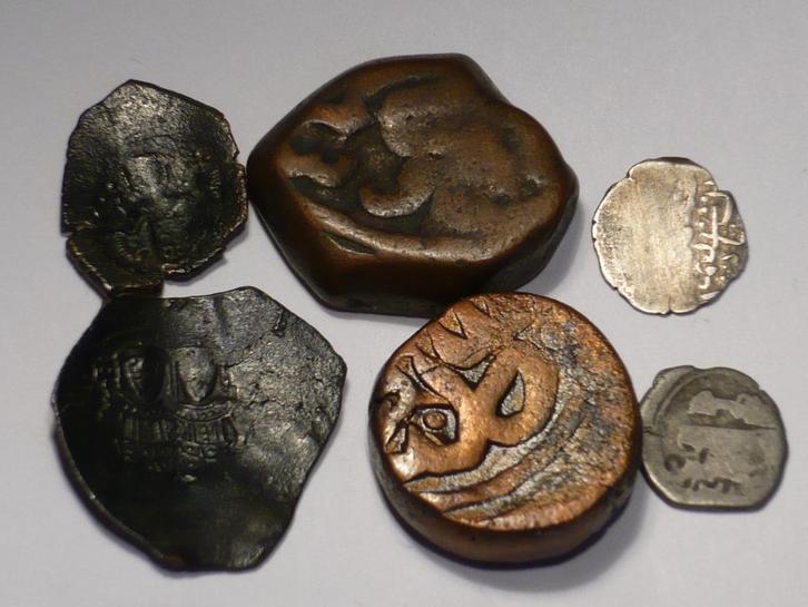 Mooie oude Byzantijnse, Perzische, Ottomaanse munten, zilver, Postzegels en Munten, Munten en Bankbiljetten | Verzamelingen, Munten