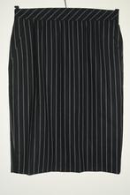 Wollen Escada Rok zwart + witte strepen mt 42 Margaretha Ley, Zwart, Maat 42/44 (L), Escada, Ophalen of Verzenden