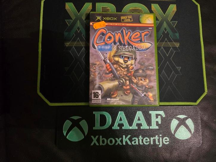 Conker live & reloaded - xbox original/360/one/series x (cd, Spelcomputers en Games, Games | Xbox Original, Gebruikt, 1 speler