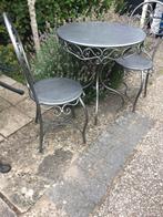 Barok oud tuinsetje metaal, Tuin en Terras, Tuinsets en Loungesets, Ophalen, Gebruikt, Overige materialen, 2 zitplaatsen