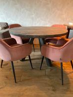 Ronde tafel, Ophalen, 100 tot 150 cm, Rond, Zo goed als nieuw