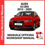 Audi A3 2013-2020 8V Workshop manual op DVD in PDF formaat, Verzenden