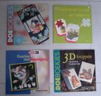 4 nwe boekjes 3d kaarten maken hobby mee doeboekjes papier, Ophalen of Verzenden, Nieuw, Overige typen