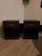 Nachtkastje donkerbruin, Ophalen, Gebruikt, Minder dan 45 cm