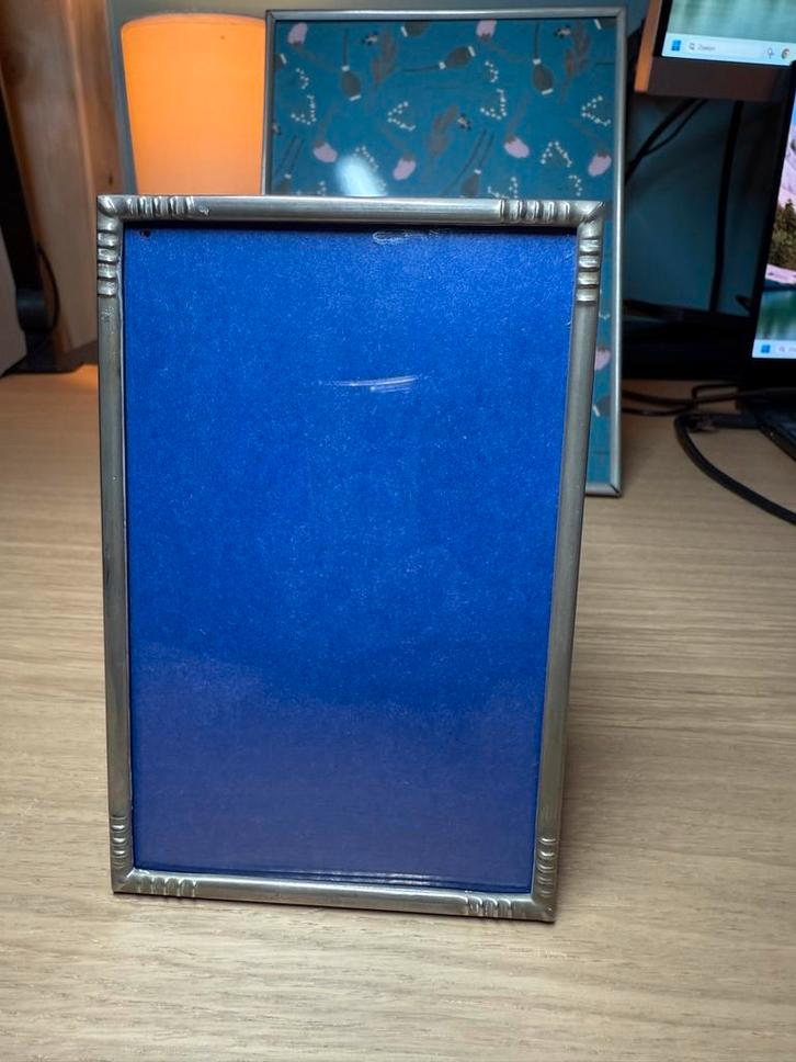 Vintage Fotolijstje met Bolglas - 9x14 cm, Audio, Tv en Foto, Fotografie | Fotolijsten, Gebruikt, Ophalen of Verzenden