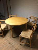 4 Carl Hansen CH46 CH47 Wegner stoel (en ev opknap tafel), Huis en Inrichting, Stoelen, Ophalen, Gebruikt