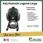 Keij Kamado Legend Large nu €1199,- met gratis houtskool, Tuin en Terras, Houtskoolbarbecues, Nieuw, Ophalen of Verzenden