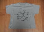NO-NO, NO NO grijs t-shirt met opdruk van vlinder + tekst, Gebruikt, Meisje, Ophalen of Verzenden, Nono