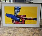 ZEEFDRUK GUITARMAN HERMAN BROOD, Antiek en Kunst, Kunst | Litho's en Zeefdrukken, Ophalen