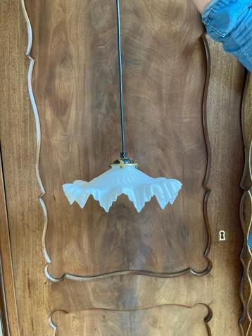 Vintage golvend melkglas hanglamp Met hangsysteem beschikbaar voor biedingen