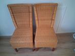 Rotan Eetkamerstoelen - Set van 2, Ophalen, Overige materialen, Gebruikt, Twee