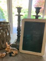 Krijtbordje leitje oud, Huis en Inrichting, Woonaccessoires | Memoborden, Ophalen of Verzenden, Zo goed als nieuw, Krijtbord