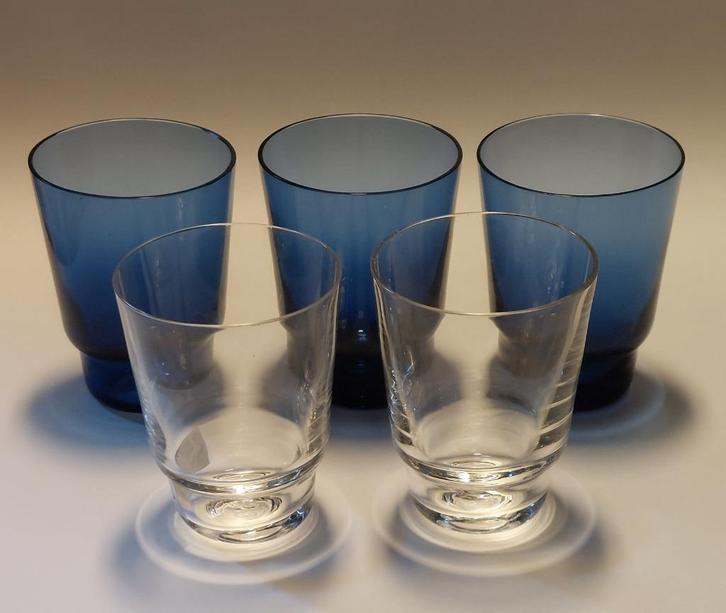 Borrelglaasjes, i-glass, Timo Sarpaneva, Iittala, Finland, Antiek en Kunst, Antiek | Glas en Kristal, Ophalen of Verzenden