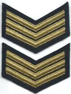 Set Rangen Kon. Marine  Sergeant  ( Huidig vanaf 1978 ), Verzamelen, Embleem of Badge, Nederland, Ophalen of Verzenden, Marine
