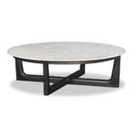 The Grand Collection - Brio salontafel marmer showroommodel, Gebruikt, Rond, Ophalen of Verzenden, 100 tot 150 cm