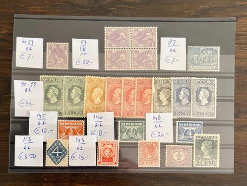 Kavel 1899-1940 postfris, Postzegels en Munten, Postzegels | Volle albums en Verzamelingen, Nederland, Verzenden