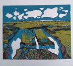 Jan Homan Zeefdruk - Landschap, Verzenden