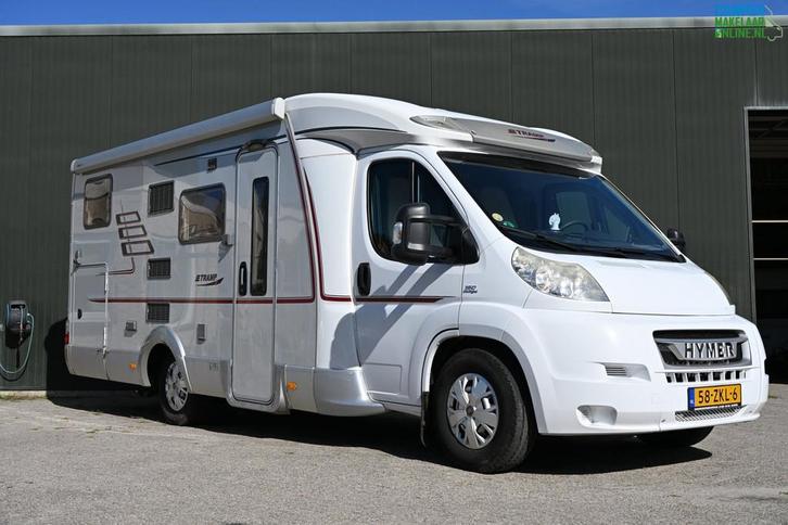 Hymer Tramp T 674 SL 2010|Cassetteluifel|Schotel|Fietsdrager, Caravans en Kamperen, Campers, Bedrijf, tot en met 2, Half-integraal