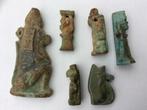 6 Egyptische Amuletten uit de Late Tijd, Antiek en Kunst, Ophalen