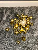 Gouden kerstballen - decoratie, Ophalen of Verzenden, Zo goed als nieuw