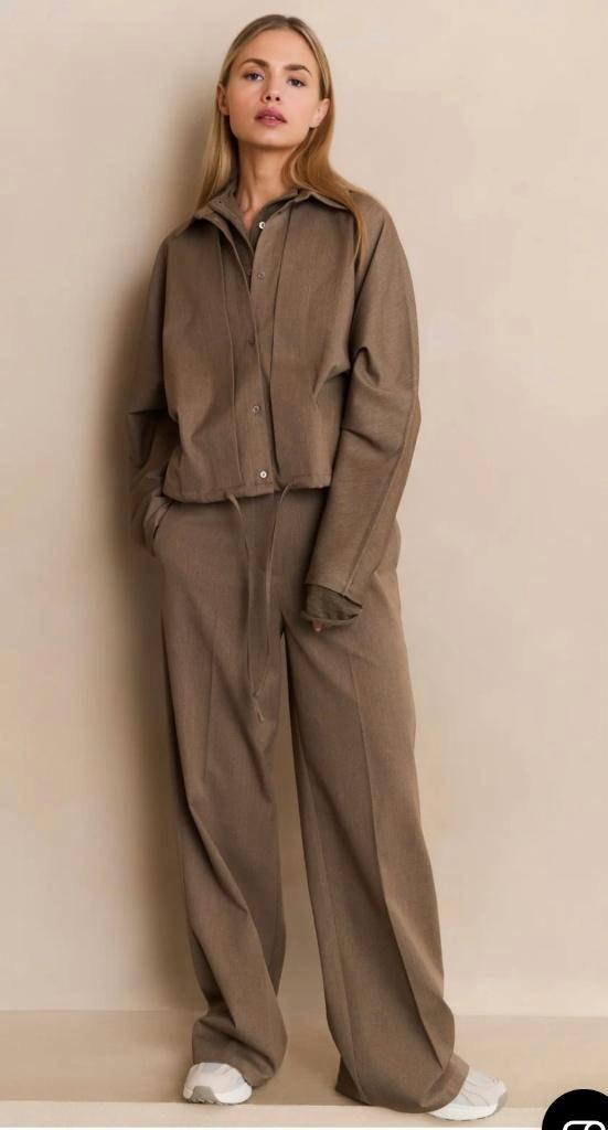 Yaya groene broek en blouse maat 38/40, Kleding | Dames, Broeken en Pantalons, Gedragen, Maat 38/40 (M), Groen, Lang, Ophalen of Verzenden