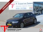 Audi A1 1.4 TFSI S-line 185 pk! AUTOMAAT/Navigatie/Climate c, Auto's, Audi, Zwart, 4 stoelen, Leder en Stof, Zwart