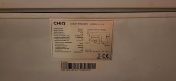 Diepvrieskist CHIQ model FCF142D beschikbaar voor biedingen