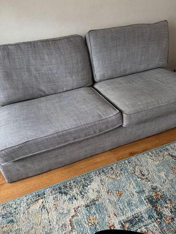 Kivik 3 zits bank Lichtgrijs + hocker voetenbank opbergbak - afbeelding 7