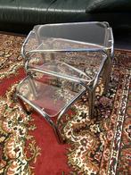 Vintage mimi-set, Huis en Inrichting, Tafels | Salontafels, Ophalen of Verzenden, Zo goed als nieuw, Rond, Minder dan 50 cm