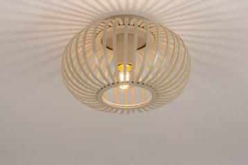 plafondlamp beige zand kleur bed tafel keuken bank lamp 24cm