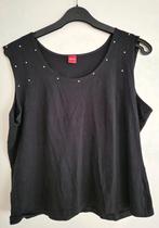 Olsen topje, maat 44, zwart,met zilverkleurige knopjes, zgan, Olsen, Zwart, Maat 42/44 (L), Ophalen of Verzenden