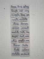 Clear stamp; "Engelse woordjes", Ophalen of Verzenden, Zo goed als nieuw, Clearstamp