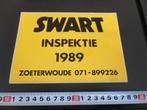 sticker Zoeterwoude SWART inspektie 1989  071-899226, Ophalen, Zo goed als nieuw, Sticker