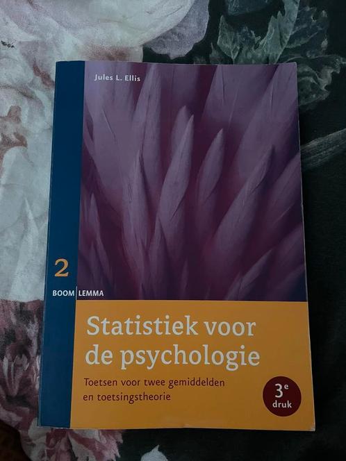 Statistiek voor de psychologie deel 2, Boeken, Studieboeken en Cursussen, Zo goed als nieuw, Ophalen of Verzenden